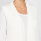 Gaia Life Knitted Long Gilet White 