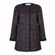 GAIA tweed long JACKET with lurex thread