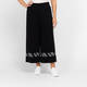 Gaia Life Knitted Black Cropped Trousers Intarsia Hem 