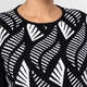 Gaia Life Knitted Tunic Leaf Intarsia Black