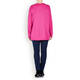 GAIA KNITTED TUNIC WITH EYELETS FUCHSIA