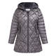 Gaia Life Quilted Puffa Coat Grey 