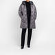Gaia Life Quilted Puffa Coat Grey 