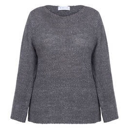 Gaia Life Sparkle Sweater Grey  - Plus Size Collection
