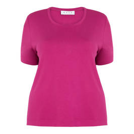 GAIA CLASSIC T-SHIRT FUCHSIA - Plus Size Collection