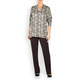 MARINA RINALDI FRONT CREASE PULL-ON TROUSER ESPRESSO