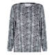 GAIA SNAKE PRINT TOP ROUND NECK