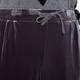 GAIA GUN METAL GREY VELVET TRACKSUIT WITH LUREX DETAILING 