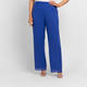 Gaia Pull-On Trouser Satin Trim Cobalt 