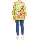 GAIA SATIN PRINTED TUNIC LIME