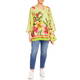 GAIA SATIN PRINTED TUNIC LIME