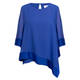 Gaia Satin Trim Tunic Cobalt Blue 