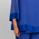 Gaia Satin Trim Tunic Cobalt Blue 