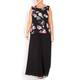 GEORGEDÉ black rose print chiffon TWINSET