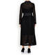 GEORGEDÉ BLACK DEVORE SHIRT DRESS WITH SLIP