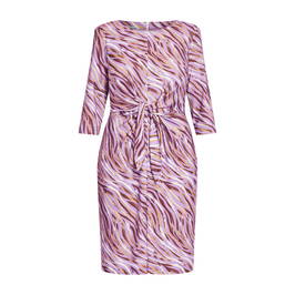 GEORGEDÉ SOFT BRUSH STROKE JERSEY DRESS LILAC - Plus Size Collection