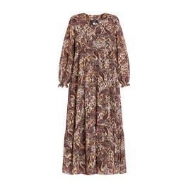 GEORGEDÉ EMPIRE-LINE PRINT DRESS PAISLEY  - Plus Size Collection