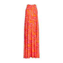 GEORGEDÉ GEORGETTE MAXI DRESS ORANGE  - Plus Size Collection