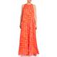 GEORGEDÉ GEORGETTE MAXI DRESS ORANGE 