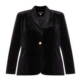 GEORGEDÉ VELVET JACKET BLACK - Plus Size Collection