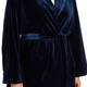 GEORGEDÉ LONG VELVET JACKET MARINE BLUE