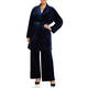 GEORGEDÉ LONG VELVET JACKET MARINE BLUE