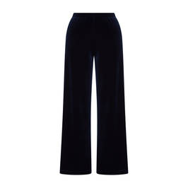 GEORGEDÉ PULL-ON VELVET TROUSER MARINE BLUE - Plus Size Collection