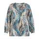 GEORGEDÉ ABSTRACT ANIMAL PRINT TUNIC BLUE