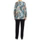 GEORGEDÉ ABSTRACT ANIMAL PRINT TUNIC BLUE