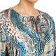 GEORGEDÉ ABSTRACT ANIMAL PRINT TUNIC BLUE