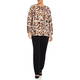 GEORGEDÉ SPOT PRINT TUNIC BROWN