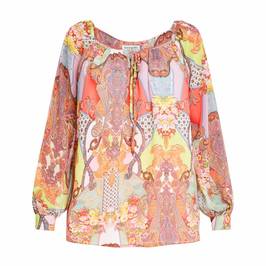 GEORGEDÉ GEORGETTE PAISLEY TUNIC  - Plus Size Collection