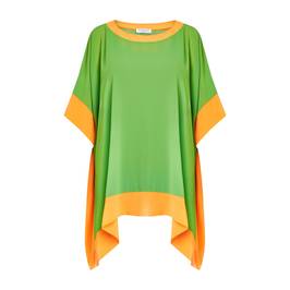 Georgedé Georgette Tunic and Vest Green - Plus Size Collection