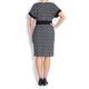 GEORGEDE BASKET WEAVE JACQUARD DRESS