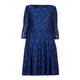 GEORGEDE ROYAL BLUE LACE FLARE DRESS