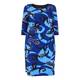 GEORGEDÉ BLUE PRINT WRAP DRESS