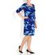 GEORGEDÉ BLUE PRINT WRAP DRESS