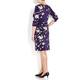 GEORGEDÉ WRAP STYLE PRINTED DRESS