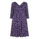 GEORGEDÉ PURPLE POLKA DOT DRESS