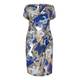 GEORGEDÉ blue and gold paisley DRESS