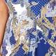 GEORGEDÉ blue and gold paisley DRESS