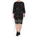 Georgedé MONOCHROME PRINT SHIFT DRESS