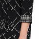 Georgedé MONOCHROME PRINT SHIFT DRESS