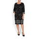 Georgedé MONOCHROME PRINT SHIFT DRESS