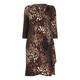 GEORGEDÉ ANIMAL PRINT WRAP STYLE DRESS