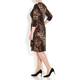 GEORGEDÉ ANIMAL PRINT WRAP STYLE DRESS