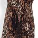 GEORGEDÉ ANIMAL PRINT WRAP STYLE DRESS