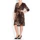 GEORGEDÉ ANIMAL PRINT WRAP STYLE DRESS