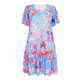 Georgedé FLORAL PRINT CHIFFON LAYER DRESS