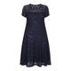 Georgedé NAVY SEQUIN AND LACE DRESS